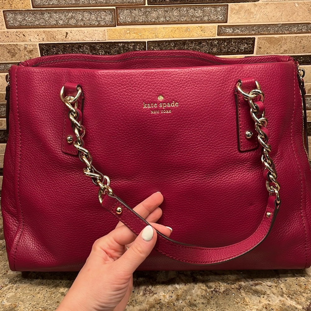 Magenta/Pink Kate Spade Handbag - Picture 2 of 11
